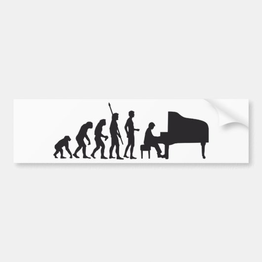 Autocollant De Voiture evolution piano (Devant)