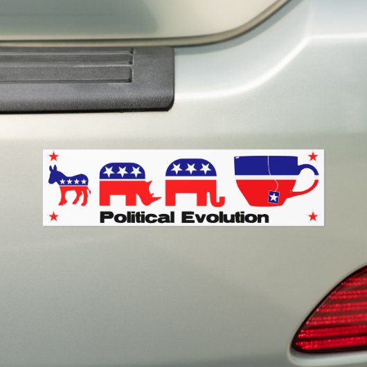 Autocollant De Voiture Évolution politique (En voiture)