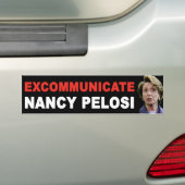 Autocollant De Voiture EXCOMMUNIEZ Nancy Pelosi (En voiture)