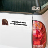 Autocollant De Voiture existence de respect (Sur camion)