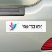 Autocollant De Voiture Exotic Rainbow Hummingbird (En voiture)