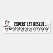 Autocollant De Voiture Expert Cat Rescuer (Devant)