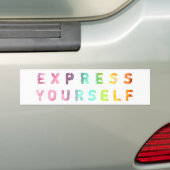 Autocollant De Voiture Express vous-même - Painterly (En voiture)
