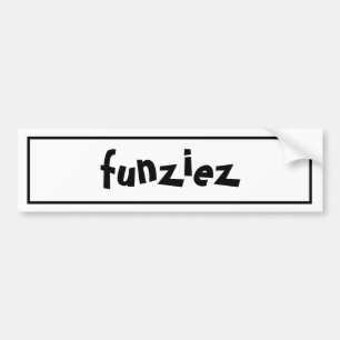 Autocollant De Voiture Expression d'argot "Funziez"