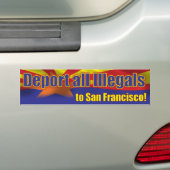 Autocollant De Voiture Expulsez tous les Illegals à San Francisco (En voiture)