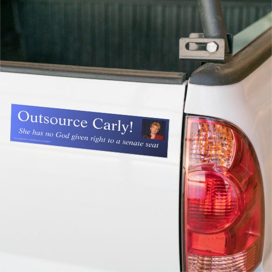 Autocollant De Voiture "Externalisez Carly !" adhésif pour pare-chocs (Sur camion)