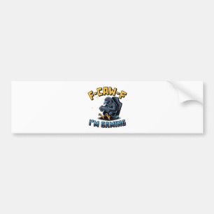 Autocollant De Voiture F-Caw-F Je suis en train de jouer Funny Raven Crow