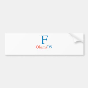 AUTOCOLLANT DE VOITURE F OBAMA