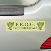 AUTOCOLLANT DE VOITURE F.R.O.G. (En voiture)