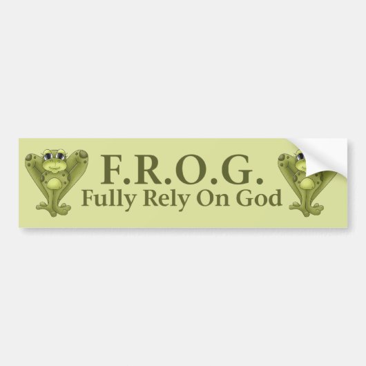 AUTOCOLLANT DE VOITURE F.R.O.G. (Devant)