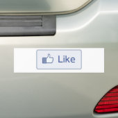 Autocollant De Voiture Facebook aiment (En voiture)
