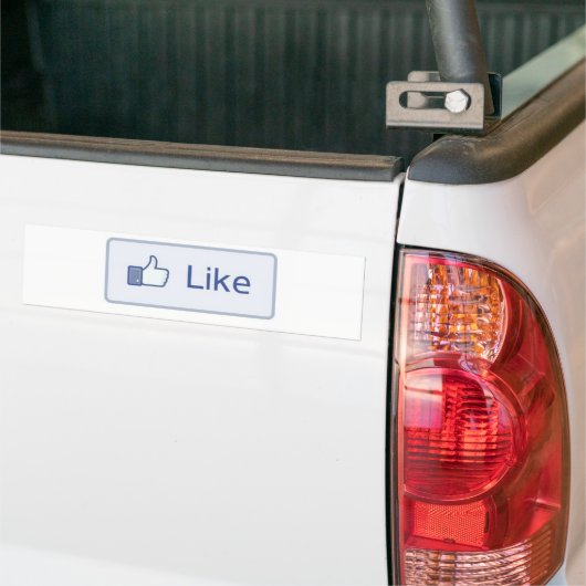 Autocollant De Voiture Facebook aiment (Sur camion)