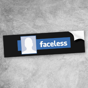 Autocollant De Voiture Faceless - Photo de profil anonyme (Homme)
