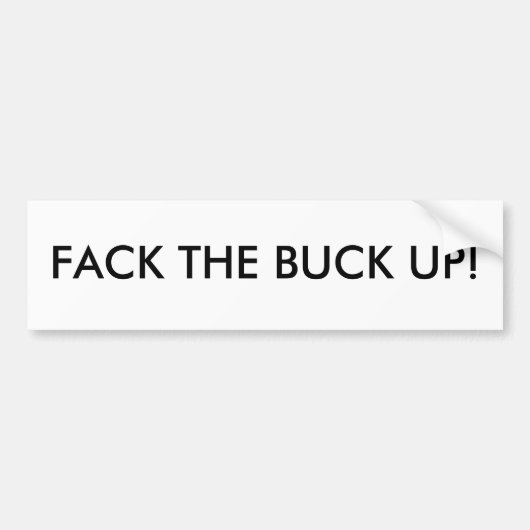 AUTOCOLLANT DE VOITURE FACK LE MÂLE ! (Devant)