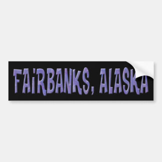 AUTOCOLLANT DE VOITURE FAIRBANKS, ALASKA