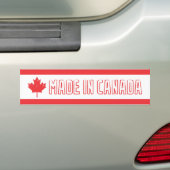 Autocollant De Voiture Fait dans l'adhésif pour pare-chocs du Canada (En voiture)
