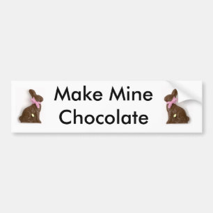 Autocollant De Voiture Faites à les miens le chocolat