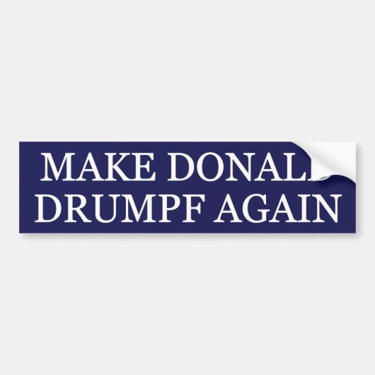 Autocollant De Voiture Faites Donald Drumpf encore (Devant)
