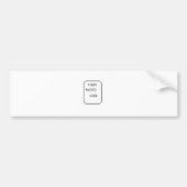 Autocollant De Voiture Faites votre d'un adhésif pour pare-chocs aimable (Devant)