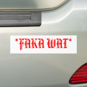 AUTOCOLLANT DE VOITURE *FAKA WAT* (En voiture)