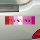 Autocollant De Voiture Falln Lesbian Pride Indicateur Version 2 (Texte) (En voiture)