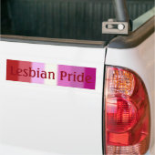 Autocollant De Voiture Falln Lesbian Pride Indicateur Version 2 (Texte) (Sur camion)