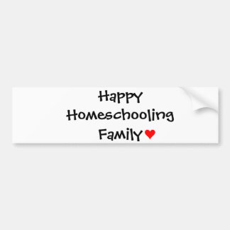 Autocollant De Voiture Famille heureuse de Homeschooling