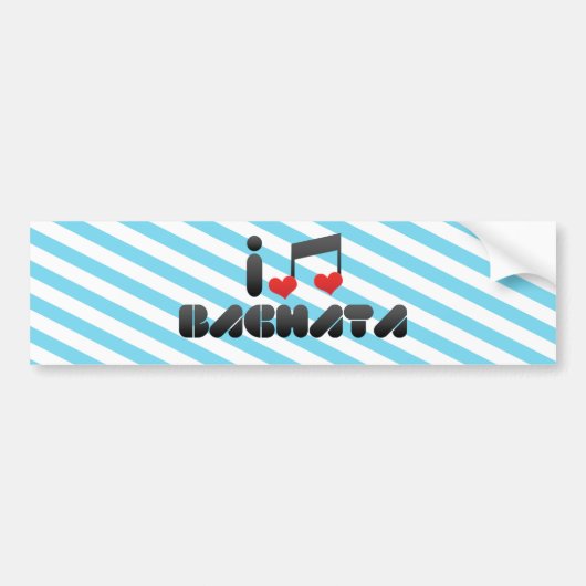 Autocollant De Voiture Fan de Bachata (Devant)