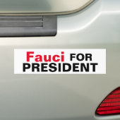 Autocollant De Voiture Fauci For President (En voiture)