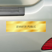 Autocollant De Voiture Faux Gold Metallic Look Personalized Elegant (En voiture)