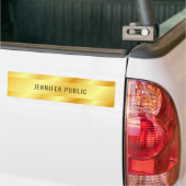 Autocollant De Voiture Faux Gold Metallic Look Personalized Elegant (Sur camion)