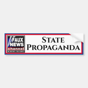 Autocollant De Voiture Faux News "Propagande d'Etat"