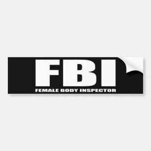 AUTOCOLLANT DE VOITURE FBI