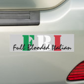 Autocollant De Voiture FBI, plein Italien de Blooded (En voiture)