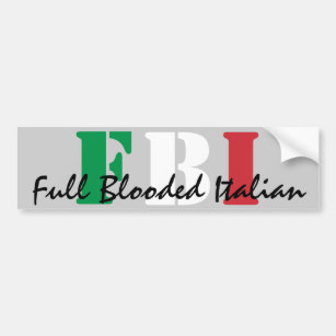 Autocollant De Voiture FBI, plein Italien de Blooded