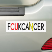AUTOCOLLANT DE VOITURE FCUKCANCER (En voiture)