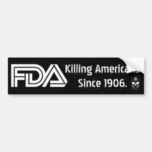 Autocollant De Voiture FDA mauvais (noir)