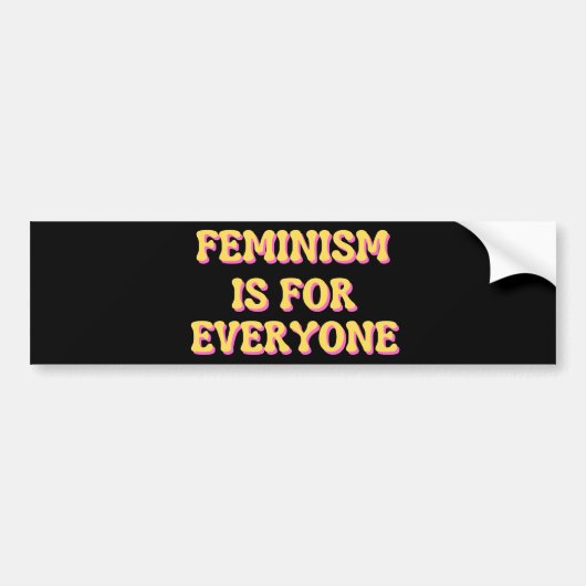 Autocollant De Voiture Feminism Is For Everyone (Devant)