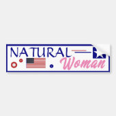 Autocollant De Voiture Femme naturelle (Devant)