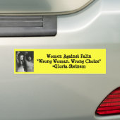 Autocollant De Voiture Femmes contre Palin "faux… (En voiture)