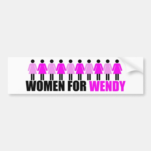 Autocollant De Voiture Femmes pour Wendy (Devant)