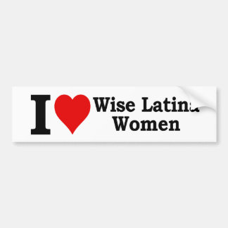 Autocollant De Voiture Femmes sages d'I (coeur) Latina
