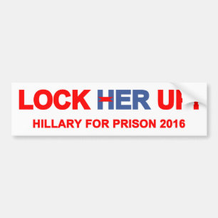 Autocollant De Voiture Fermez à clef sa Hillary haute pour la prison