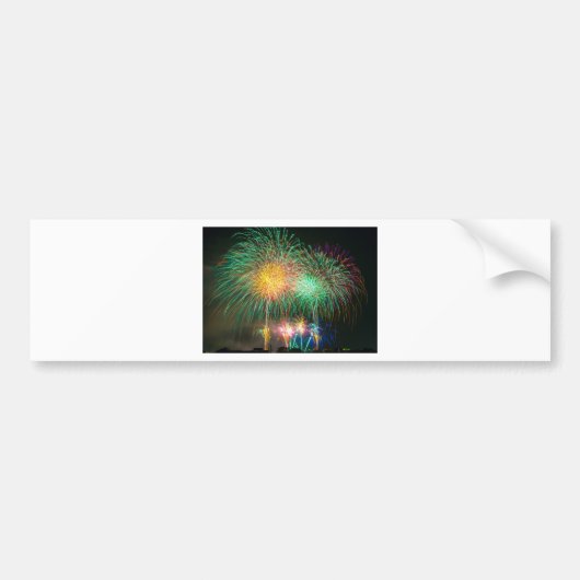Autocollant De Voiture Festival du feu d'artifice (Devant)