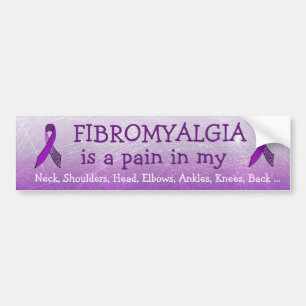 Autocollant De Voiture Fibromyalgie est une douleur dans le ... Auto-coll