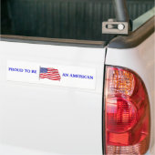 Autocollant De Voiture Fier d'être adhésif pour pare-chocs américain (Sur camion)