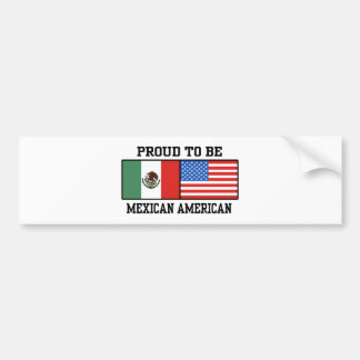 Autocollant De Voiture Fier Mexicain Américain