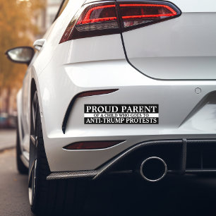 Autocollant De Voiture Fier Parent D'Un Enfant - Manifestations Anti-Trum