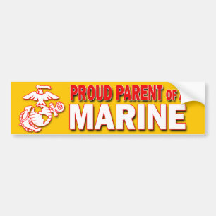 Autocollant De Voiture Fier parent d'un Sticker de pare-chocs marin