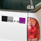 Autocollant De Voiture Fier qui je suis - de l'adhésif pour pare-chocs (Sur camion)